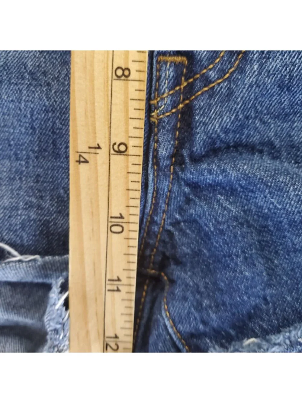 Levis Shorts Womens 31 Blue 501 High-Rise Cutoff Distressed Denim Jorts